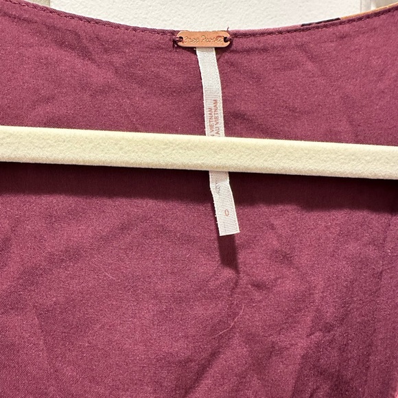 Free People Maroon Mini - Picture 2 of 3